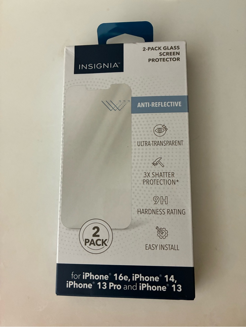 Anti-Reflective Clear Screen Protector for iPhone (2-Pack)